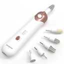 Electric Manicure Pedicure Kit, Electric Nail File for Natural Nails,Nail Grinder for Thick Nails, Hand & Foot File Trimmer Buffer Tools (White)