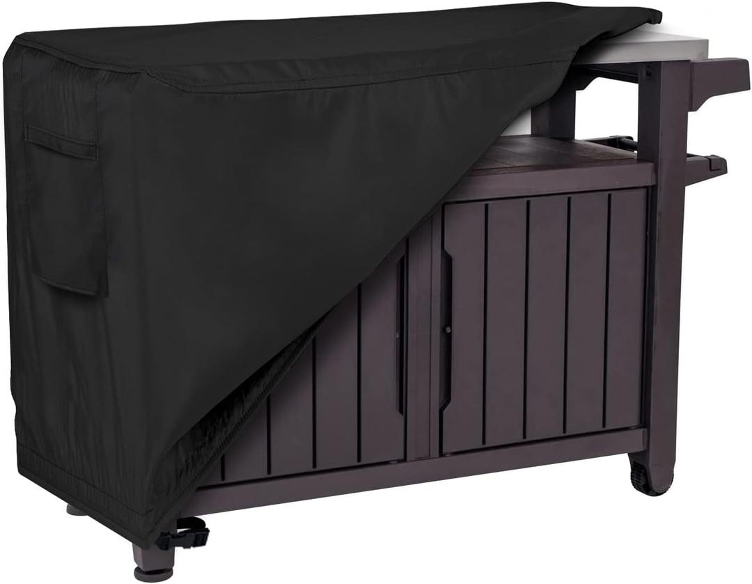 Prep Table Cover, Fits 52 inch Keter Unity XL Portable Outdoor Table,420D Tear-Resistant, UV Resistant, All Weather Protection Waterproof,52" L x 22" W x 36" H