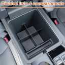PIMCAR 3-Piece Center Console Organizer Set for 2023-2026 Honda Pilot, 2024-2026 Honda Passport/Ridgeline Accessories, Armrest Hidden Storage Box & Divider ABS Material Interior Accessories