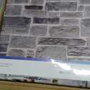 3D Gray Stone Wall Panel Peel and Stick,10 Pcs of 12"X12" Ultra-Light Thin PVC Fake Stone Adhesive Faux Brick Panels Backsplash Interior Wall Decor