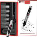 TUBINOONE Engraving Pen, Ultimate Cordless Portable Tool for Artists & DIYers - Engrave 50+ Surfaces - Beginner Friendly - Rechargeable - Free 30 Bits & Mastery Guide & Stencils (Silver)