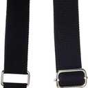 Allzedream Purse Straps Replacement Crossbody Bags Handbag Wide Canvas Leather Adjustable (Black, Silver Hardware)