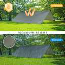 Joramoy 10ft x 10ft Waterproof Hammock Rain Fly,Portable Large Camping Tarp,Premium Lightweight Ripstop Nylon Cover with UV Protection Layer for Camping Hiking Outdoor (300D Od Green, 10ft x 10ft)