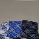 Pet Soft Dog Belly Bands - Washable Dog Diapers Belly Band for Male Dogs, Reusable Male Dogs Wraps 3pack for Doggy Puppy(Blue Plaid, XS) (X-Small (NewBorn 7''-8''))