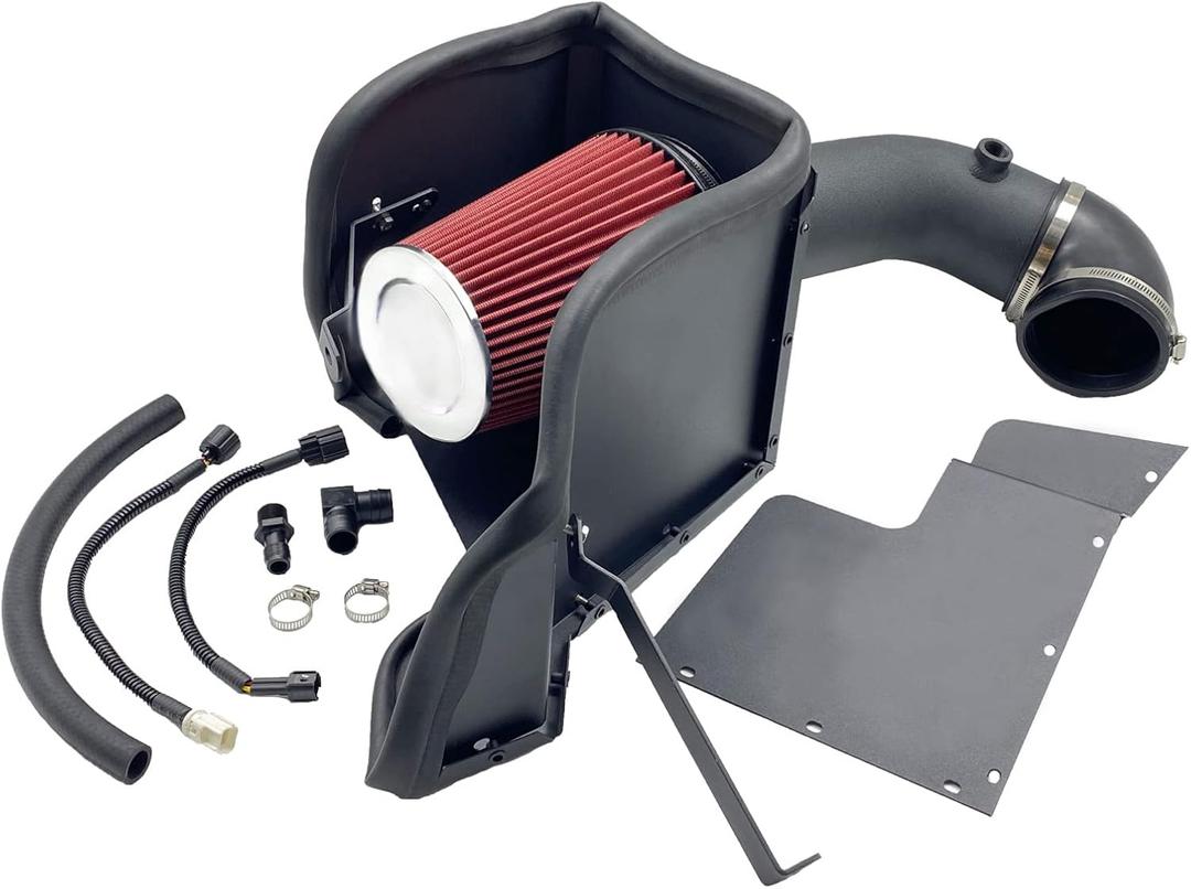Cold Air Intake Kit High Performance Fit for Dodge Ram 1500 2009-2018;Fit for Ram 1500 Classic 5.7L V8 2019-2024(Black&Red)