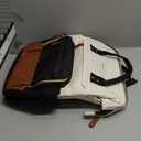 LOVEVOOK Laptop Backpack for Women, 15.6 Inch Work Business Backpacks Purse With Large Capacity, Waterproof Nurse Bag College Bookbag for School, Waterproof Casual Daypack for Travel (Beige-black)