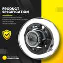 Pair Halogen Fog Light Assembly Compatible with Cherokee 2021/ Grand Cherokee 2014-2020/ Avenger 2011-2014 Left and Right Side Front Fog Lamp 5182021AB