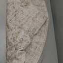 Round Rug Living Room Rugs: 5Ft Washable Circle Large Abstract Modern Soft Stain Resistant Non Slip Indoor Floor Carpet for Bedroom Nursery Office Dining Room Dorm Home House Decor- Brown