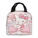 Cute Cartoon Portable Lunch Bag Reusable Lunch Tote Insulated Cooler Bag Lunch Box Handbag For Work Picnic