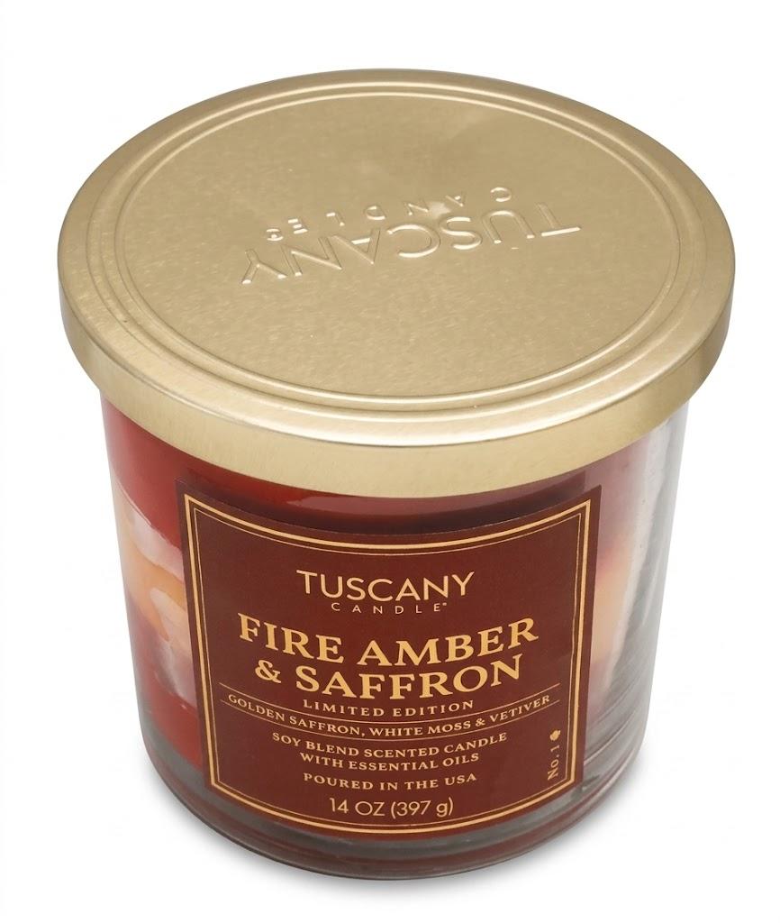 Tuscany Candle Fire Amber , 14 oz