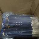 Disposable Dinnerware Set for 50pcs Sushi Trays Containers with Lids 7.3x 5.1 Inch Disposable Sushi Take Out Boxes, 50 Pairs Japanese Bamboo Chopsticks, 100pcs Soy Sauce Dishes