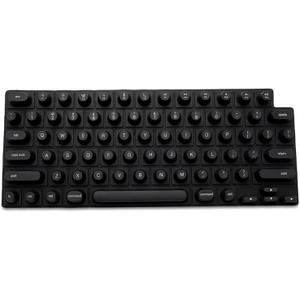 Denash Keyboard Cover for Long Nails,Silicone Raised Keyboard Cover for Nail Art,Silicone Keyboard Protector Skin with Raised Keys for Typing and Gaming (Black)