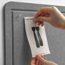 Lightomorrow Bulletin Board, 36 x 24 inches Felt Board - Decorative Pin Board, Cork Board Alternative for Wall, 3' x 2' Foldable Self-Adhesive Vision Board Prayer Board with 20 Pushpins - Gray, 3624 inches