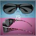 Fit Over Wrap Sunglasses Polarized Lens Wear Over Eyeglasses 100% UV Protection for Men and Women