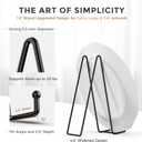 TR-LIFE 12 Inch Plate Stands for Large Heavy Duty Display - Metal Picture Frame Holder Stand + Table Top Easels for Decorative Platter, Book, Plaque, Photo (2 Pack)
