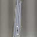 White Tension Curtain Rod for Windows 28 to 48 inch, Adjustable Expandable Pressure Spring Curtain Rod No Drilling, 7/8" Curtain Rod for Bedroom Doorway Closet Door