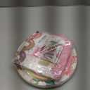 96 Pcs 4th Birthday Donut Party Decoration for 24 Guests Four Sweet Donut Paper Plates Napkins Four Years Old Themed Tableware Set Table Supplies 4th Birthday Pink Party Favor for Girls Kids