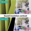 NICETOWN 100% Blackout Short Curtains with Black Liners, 2 Panels, 37" W by 40" L, Fresh Green, Solid Thermal Insulated Full Blackout 2-Layer Lined Drapes, Energy Efficiency Window Drapes for Bedroom