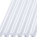 6 Pack 4FT 60W LED Shop Light, V Shape Integrated T8 LED Tube Light, 6600LM, 6000K Super Bright White,high Output Linkable with Plug for Garage, Workshop,Basement,Warehouse