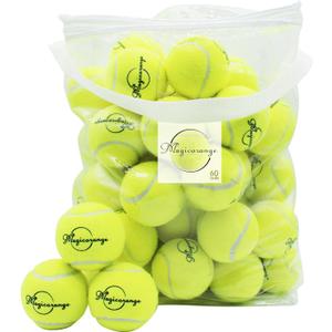 Magicorange Tennis Balls, 60 Pack Advanced Training Tennis Balls Practice Ball, Pet Dog Playing Balls,Good for Beginner Training Ball (Green)