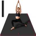 VTORY Extra Large Yoga Mat Thick Exercise Mat for Men and Women, Non-Slip, Durable Workout Mat for Home Workout, Yoga, Pilates, Stretching
