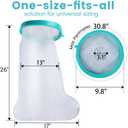 Cast Covers for Shower Leg, Waterproof Cast Cover for Showering, Cast Protector for Shower Leg Adult, Shower Boots for Foot after Surgery, Knee, Ankle, Foot (Diameter - 9.8") Extra Large (Blue)
