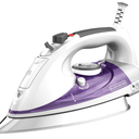 BLACK+DECKER IR1350S Professional Steam Iron with Stainless Steel Soleplate and ExtraLong Cord, Purple