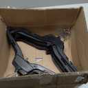 HangOn Shirt Hangers Recycled Plastic with Notches, Black, 17 Inch Pack of 10