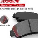 D707 D828 8pcs Ceramic Front Rear Brake Pads With Clips Fit For 2000-2004 For Toyota Avalon,2000-2001 For Toyota For Camry,1999-2003 For Solara