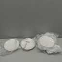 Farmhouse Melamine 6 Inch Appetizer plate, Small Serving Dinnerware/Snack/Party/Kitchen/Dinner/Dessert Plates, Set of 8, White