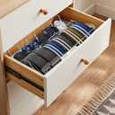 Belt Organizer, Acrylic 12 Compartments Belt Container Storage Holder, Acrylic Belt Display Storage Box, Clear Belt Display Case for Closet Tie and Bow Watch Jewelry Bracelets Ring Cosmetic