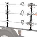 Buyers Products LT13 3 Position Trimmer Rack for Landscape Trailers, Holds 3 Weed Eaters, Made in The USA, Trimmer Rack for Lawn Care Equipment, Landscape Tools