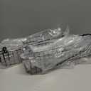 Spice Rack Organizer Wall Mount, 4 Pack Black Seasoning Rack Wire Storage Baskets for Wall or Cabinet Door in Kitchen and RV