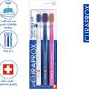 Curaprox CS 5460 Ultra-Soft Toothbrush for Sensitive Teeth & Gums | Gentle Plaque Removal | 3-Pack |Random Colour