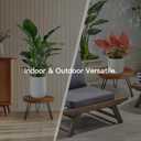 Plant Stand, Indoor/Outdoor Wooden Plant Stands, Mid-Century Plant Table Round Plant Stool for Large Plants , Single Plant Stand for Living Room, Balcony, Office