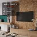 Wall!Supply 3D Wall Panels Reclaimed Hexagon Asian Teak Wood in Natural Home Decor Wallpaper Alternative for Living Room, Bedroom & Office Easy DIY Installation 25 Pack, Covers 10.5 Sq Ft