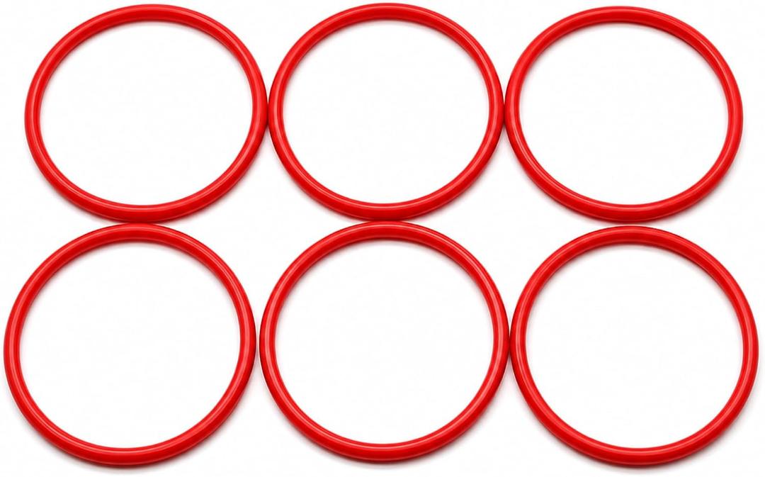 66100 RD Round Vacuum Belt, Aftermarket Replacement Belt Replaces 30563A 30563B, for Select Upright Vacuum Models, 6 Pack