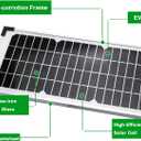 FM123 10W 12V Solar Panel Kit for Battery Charger Compatible with Mighty Mule GTO PRO Automatic Gate Openers Replacement for MM571W MM371W MM271 MM360 MM260 FM350 FM200 FM500 FM502 FM700
