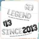 13th Birthday Decorations Balloons Boys - 39 Pcs Official Teenager Legend Since 2013 Letter Backdrop Banner Number 13 Star Foil Balloon Party Supplies for Thirteen Years Old Decoration Kit