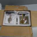 Modern Wall Sconce Set of Two Indoor Wall Lamp Black Gold Wall Sconces Crystal Wall Light Bathroom Vanity Light Fixtures Wall Mounted Room Sconce Wall Lighting