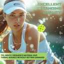 Pro-Grade 40-Hole Outdoor Pickleball Balls - Pro-Player Tested with Wind-Resistant Design, Built for Durability & Precision for Competitive Play (24, Green)