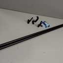 Umbra Twilight Curtain Rod Set Wrap Around Design Ideal for Blackout or Room Darkening Panels, 66 to 144 Inches, Black