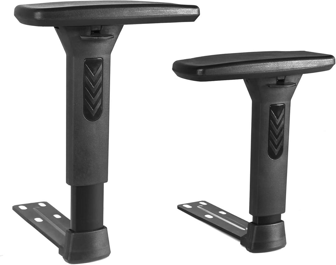 Frassie Height Adjustable Chair Armrest Pair Replacement, Gaming Boss Chair Arms Set (3D)