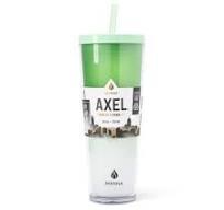 2ea. MANNA AXEL Tumblr plastic 24 oz green