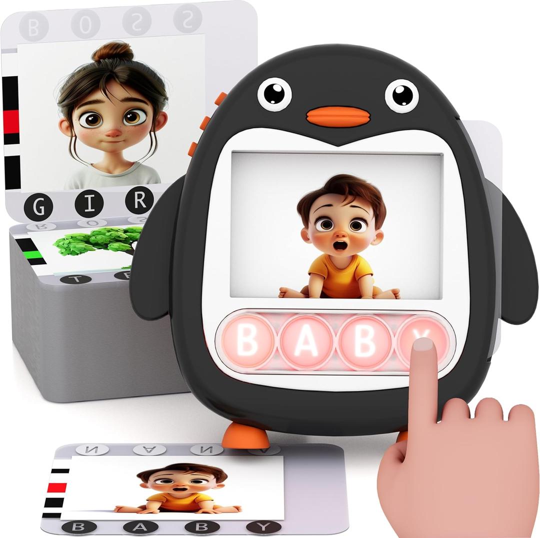 2 x COOVA Word Pop & Talking Flash Cards for Kids Ages 4-8, Matching Letter Game, Spelling Phonics Sight Words Flash Cards Kindergarten & 1st Grade, Pocket Speech CVC Word Games, Learn to Read Toys