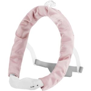 Satin CPAP Strap Covers for AirFit, Headgear Cover Set Hair Protector, CPAP Mask Cushions to Reduce Red Marks and Hair Pulling, Pink