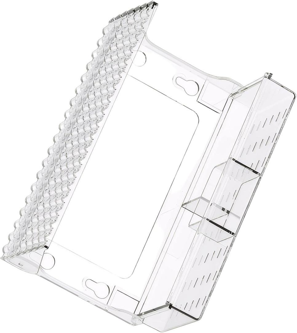 Window Bird Feeder for Outdoors with Suction Cups, Clear Waterproof Design for Up-Close Bird Watching and Garden Decoration (24.9x10.2x16.8 cm)