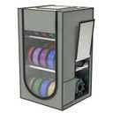 3D Printer Filament Storage Rack with Oxford Leather Cover, 3-Tier Moisture-Proof 3D Filament Storage Box, Bracket Can be Adjusted to Accommodate Various 3D Filament