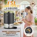 100 Cup Coffee Maker Machine Urn - Large Percolator Pot Dispenser With Double-Wall Stainless Steel, Quick Brew, Stays Hot - Also for Water, Tea, Bever