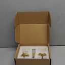 Gold Door Knob Privacy Door Knobs Interior Satin Brass Door Knobs Modern Round Door Handles for Bedroom and Bathroom Brushed Gold Door Knob (1 Pack Privacy)